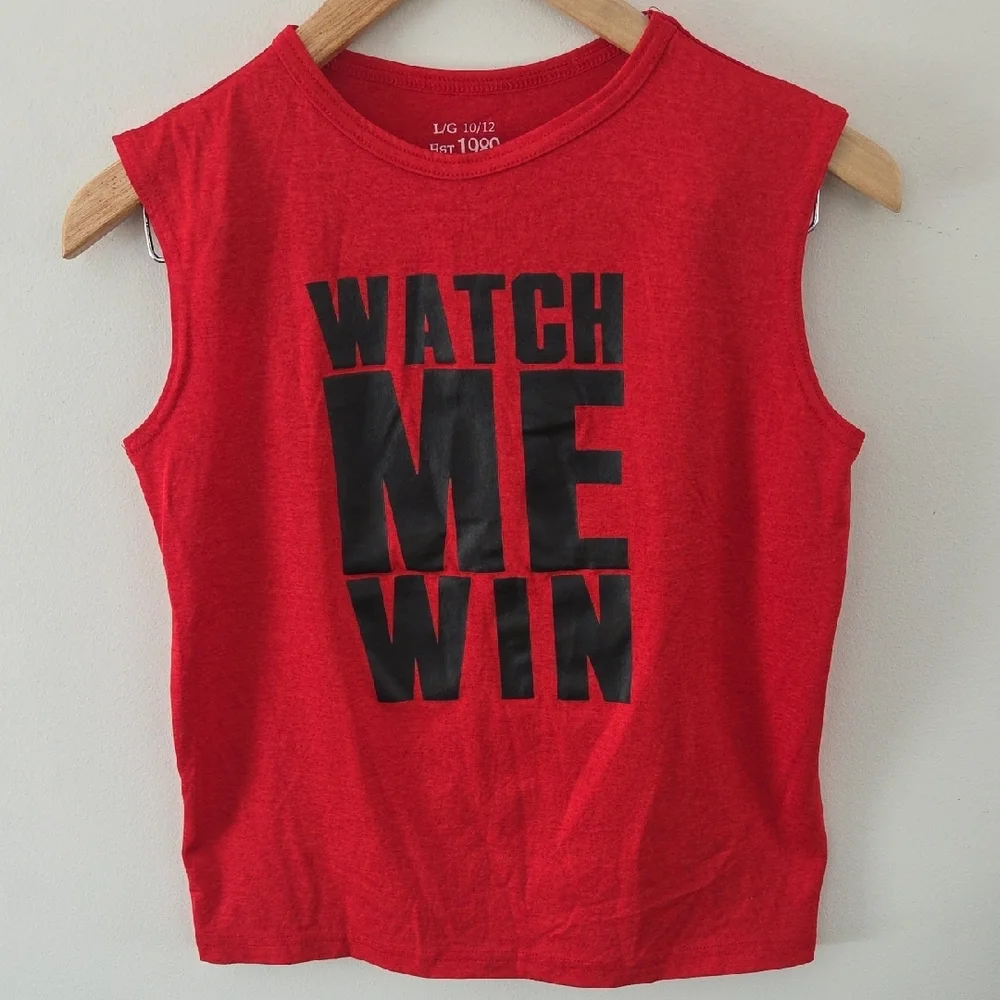 Kids Size Large Graphic T-shirt And Tank Top Bundle Of 6 - Picture 2 of 16